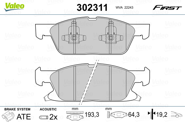 Valeo Remblokset 302311