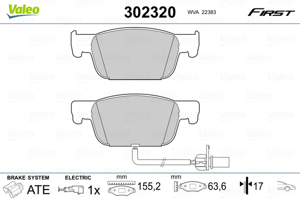 Valeo Remblokset 302320