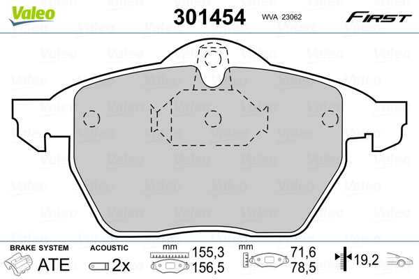 Valeo Remblokset 301454