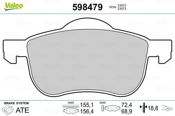 Valeo Remblokset 598479