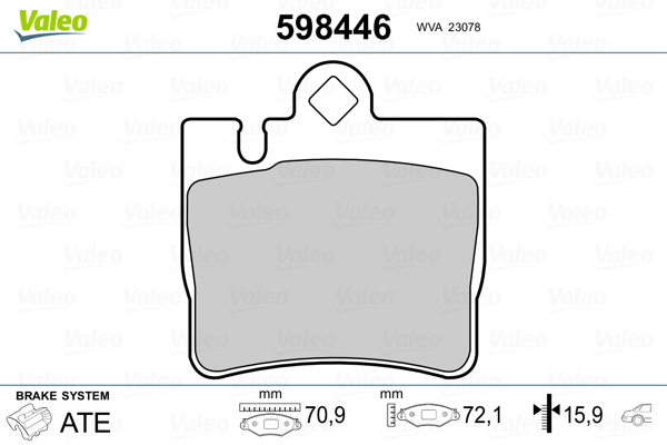 Valeo Remblokset 598446