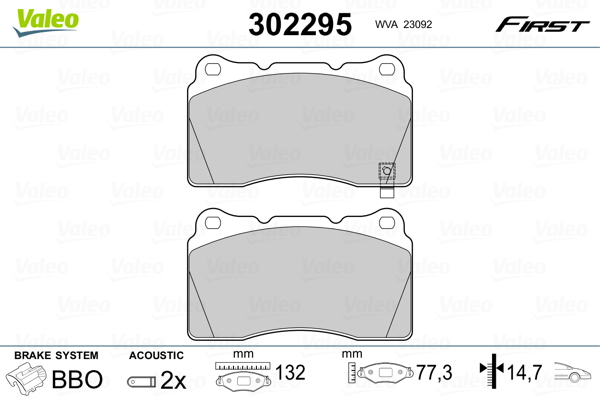 Valeo Remblokset 302295