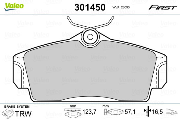 Valeo Remblokset 301450