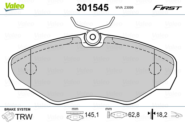 Valeo Remblokset 301545