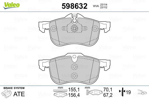 Valeo Remblokset 598632