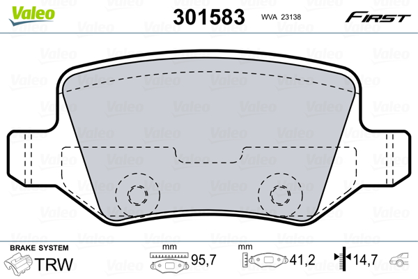 Valeo Remblokset 301583