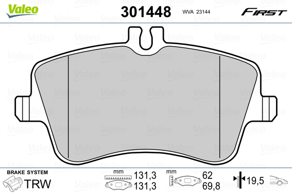 Valeo Remblokset 301448