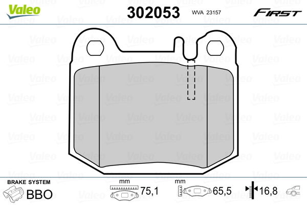 Valeo Remblokset 302053