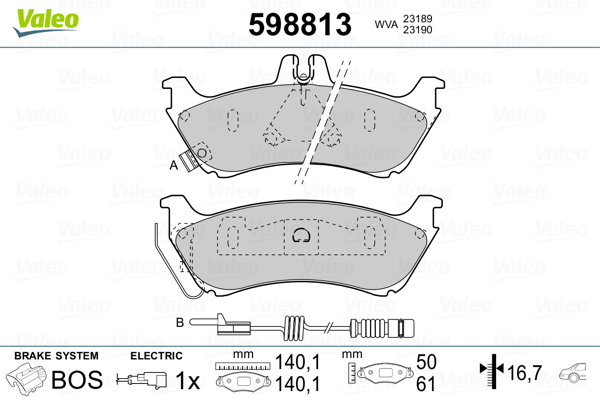 Valeo Remblokset 598813