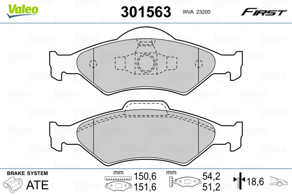 Valeo Remblokset 301563