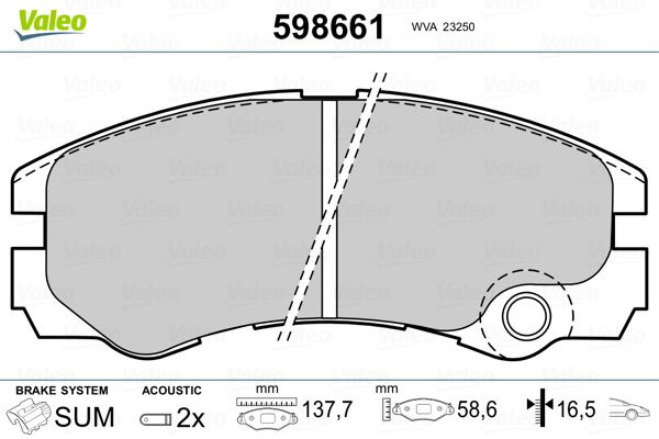 Valeo Remblokset 598661