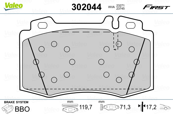 Valeo Remblokset 302044