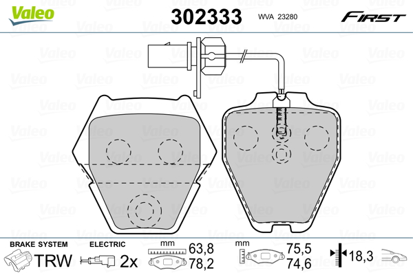 Valeo Remblokset 302333