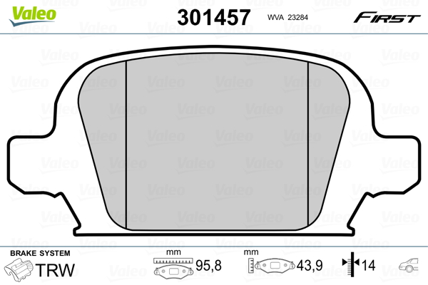 Valeo Remblokset 301457