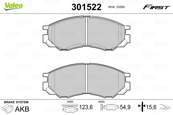 Valeo Remblokset 301522