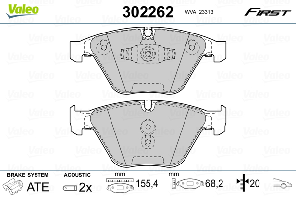 Valeo Remblokset 302262