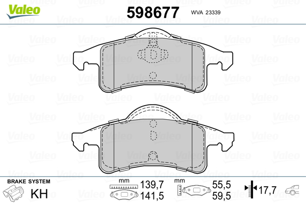 Valeo Remblokset 598677