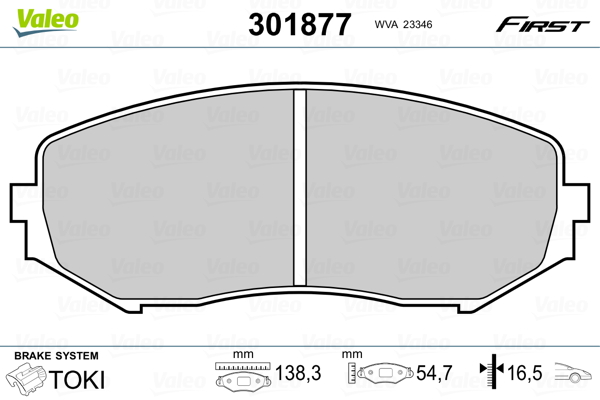 Valeo Remblokset 301877