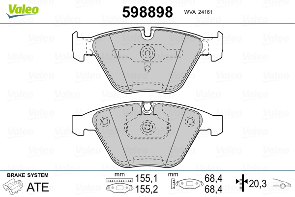 Valeo Remblokset 598898