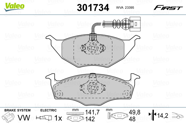 Valeo Remblokset 301734