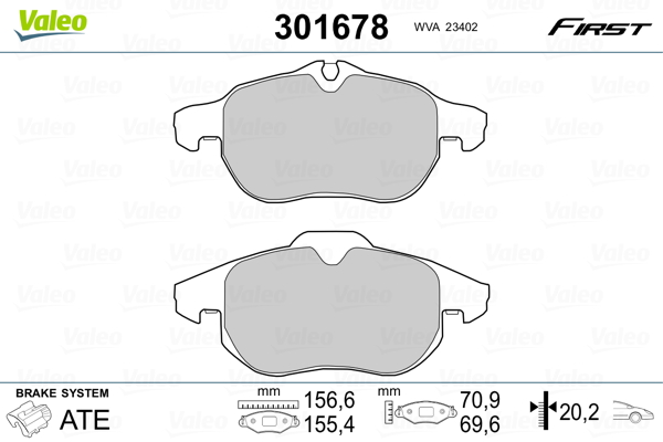 Valeo Remblokset 301678