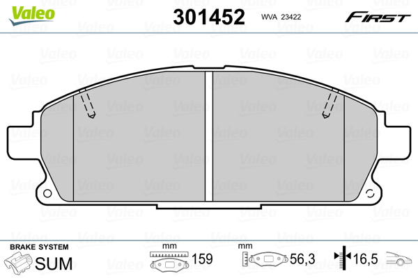 Valeo Remblokset 301452