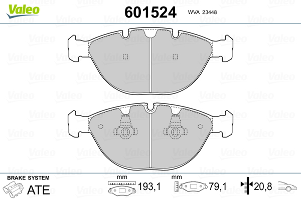 Valeo Remblokset 601524