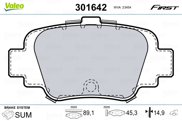 Valeo Remblokset 301642