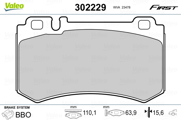 Valeo Remblokset 302229