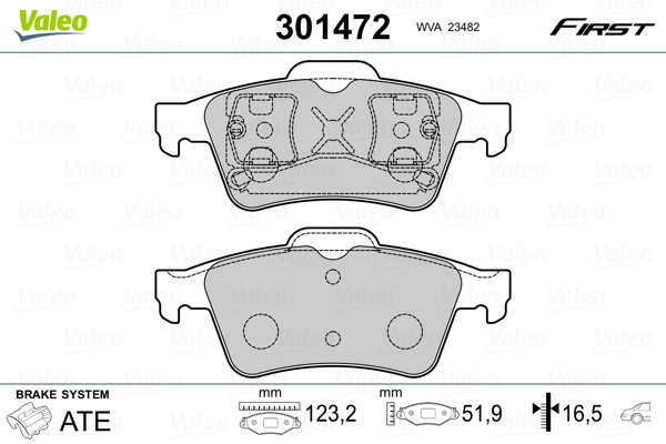 Valeo Remblokset 301472