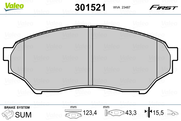 Valeo Remblokset 301521