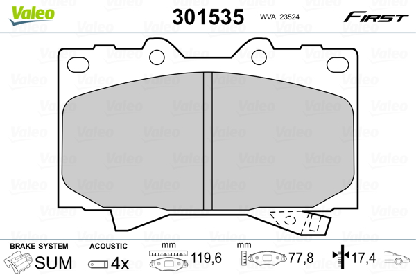 Valeo Remblokset 301535