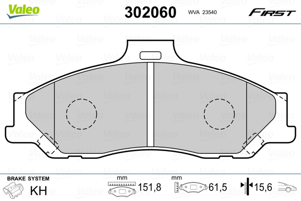 Valeo Remblokset 302060