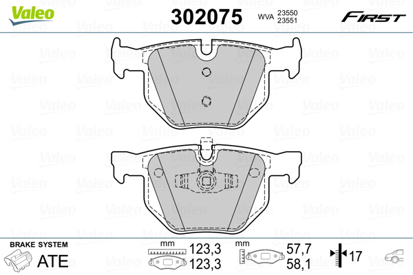 Valeo Remblokset 302075