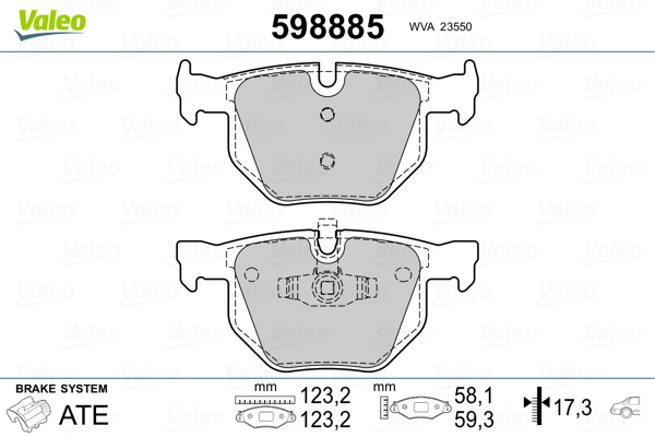 Valeo Remblokset 598885