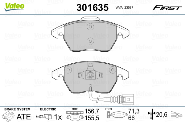 Valeo Remblokset 301635