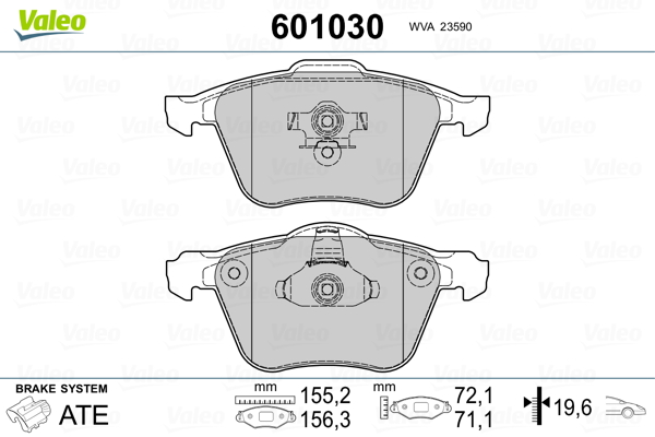 Valeo Remblokset 601030