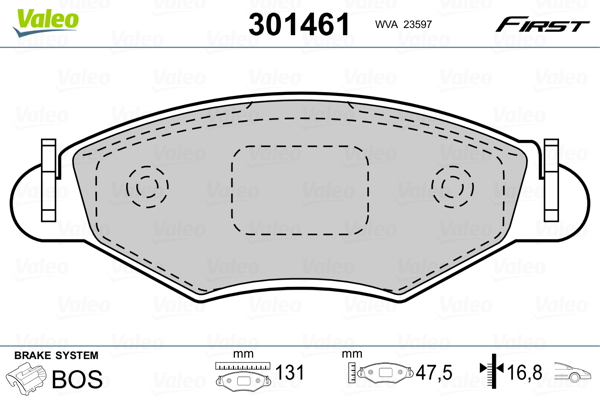 Valeo Remblokset 301461