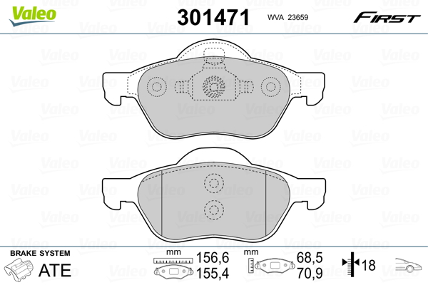 Valeo Remblokset 301471