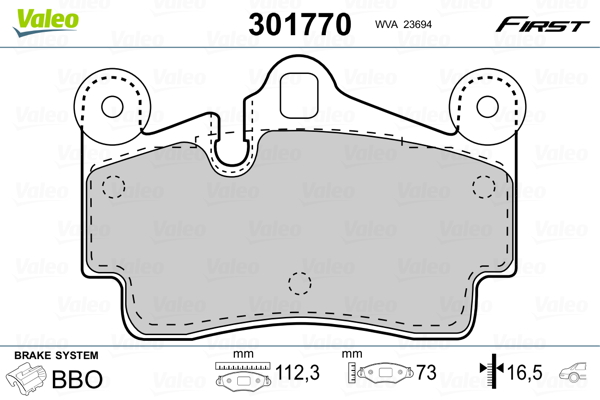 Valeo Remblokset 301770