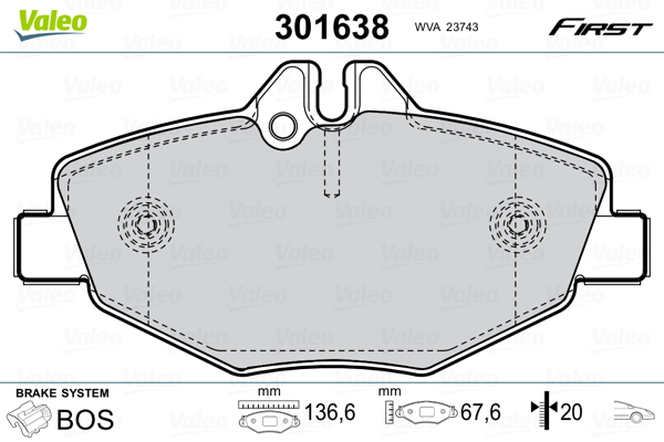 Valeo Remblokset 301638