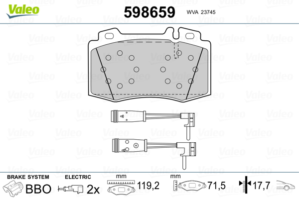 Valeo Remblokset 598659