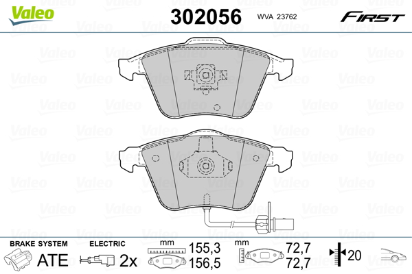 Valeo Remblokset 302056