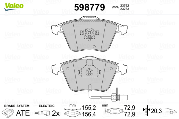 Valeo Remblokset 598779