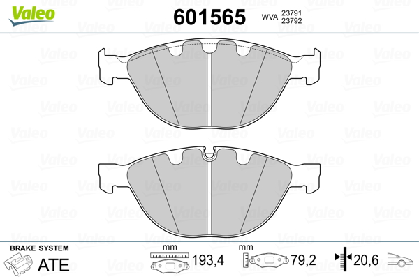 Valeo Remblokset 601565