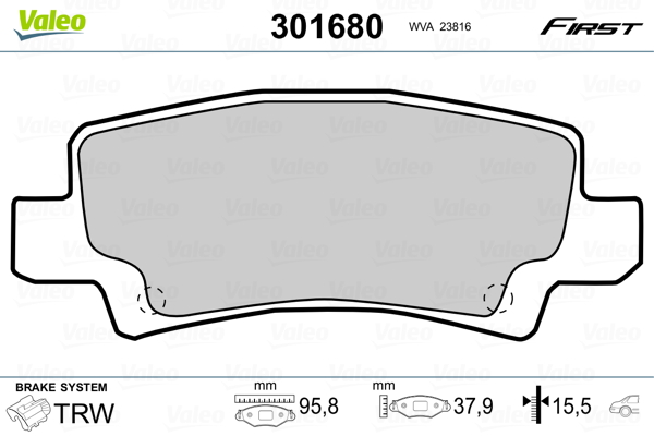 Valeo Remblokset 301680