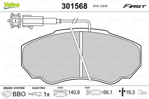 Valeo Remblokset 301568