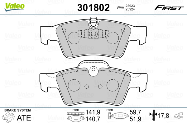 Valeo Remblokset 301802