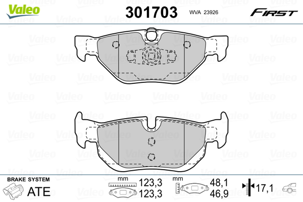 Valeo Remblokset 301703