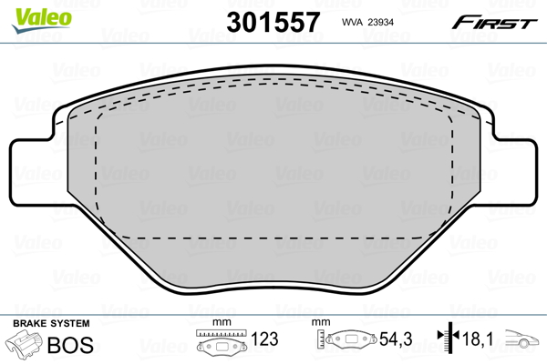 Valeo Remblokset 301557